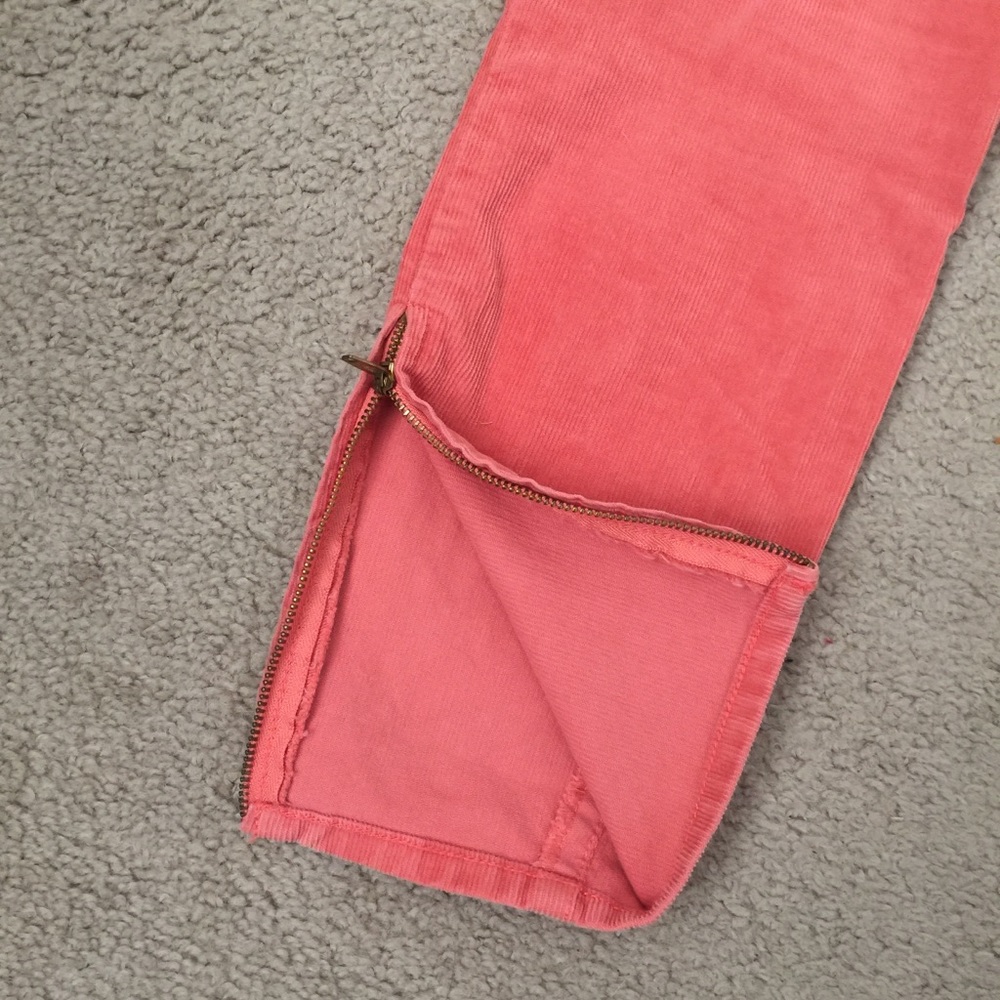 J Crew pink cord skinny ankle crop pant 28 - Picture 6 of 6
